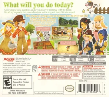 Story of Seasons - Trio of Towns (USA) box cover back
